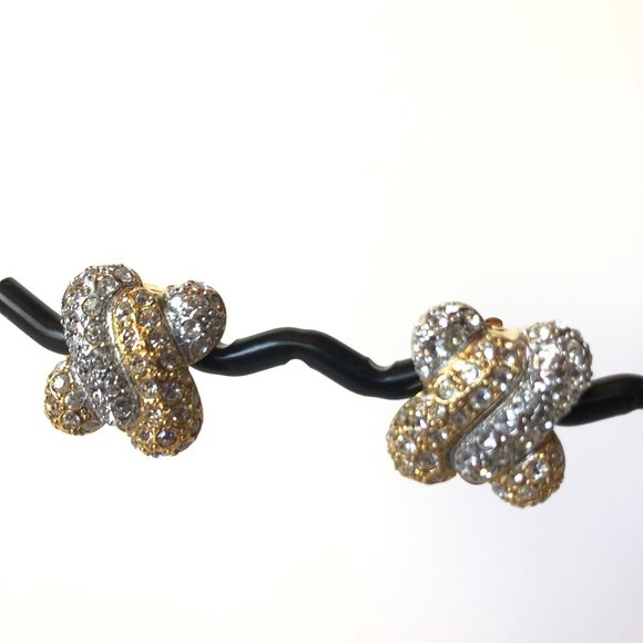 Vintage Carolee - Neiman Marcus Knot Earrings NWT - Picture 1 of 6
